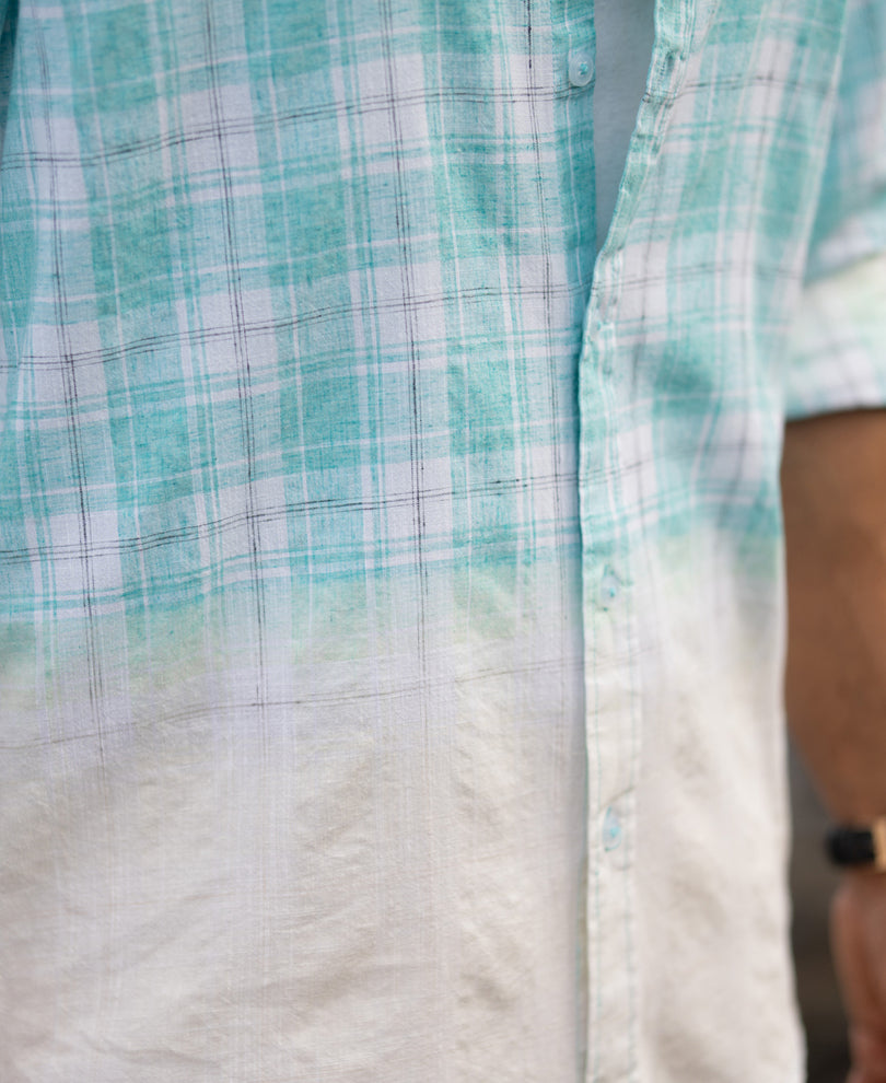 The Ocean Mist Ombré Linen Shirt