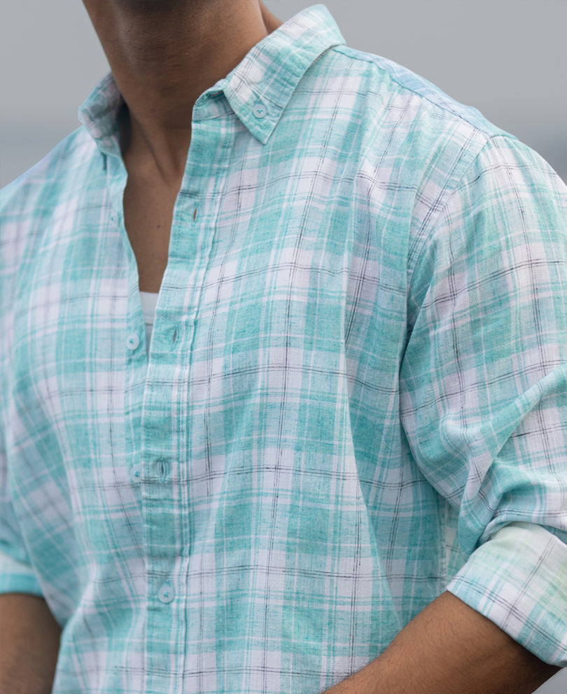 The Ocean Mist Ombré Linen Shirt