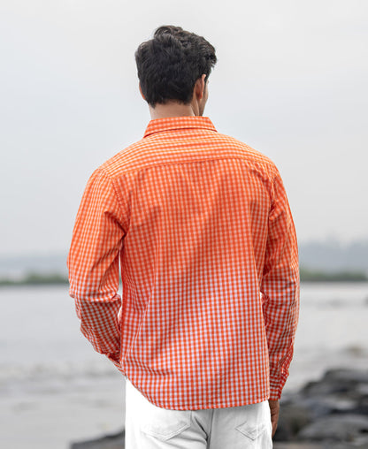 The Lagoon Ombré Linen Button-Down