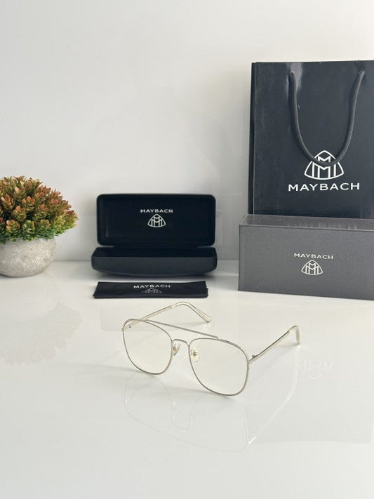 Maybachh Unisex Silver Sunglasses