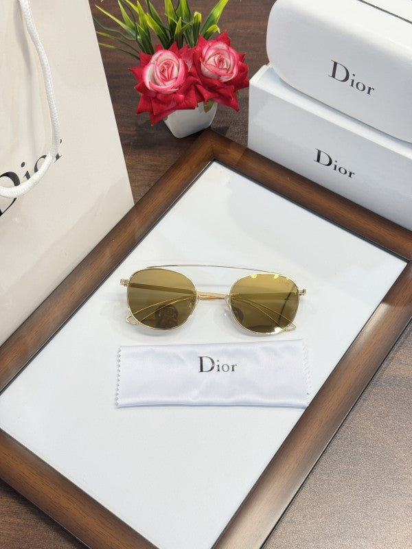 Diorr Exclusive Gold and Mercury Sunglasses