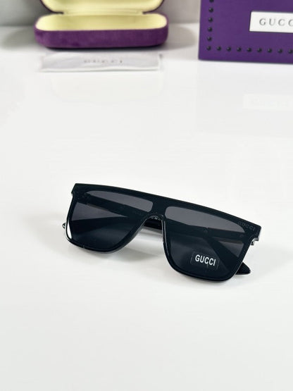 Guccii Gold and Black Primium Edge Sunglasses