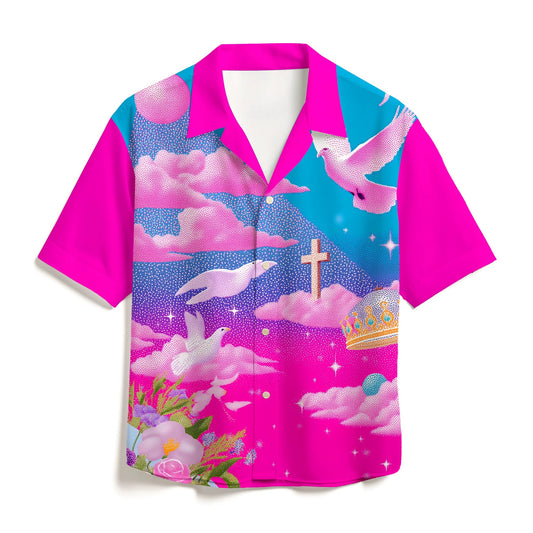 PINK RAPTURE CUBAN SHIRT